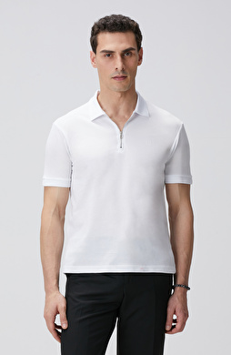Kırık Beyaz Polo T-shirt Kırık Beyaz Polo T-shirt