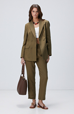 Haki Keten Pantolon Haki Keten Pantolon