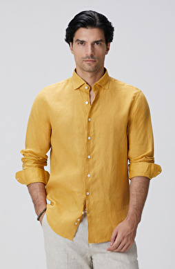 Safran Keten Gömlek