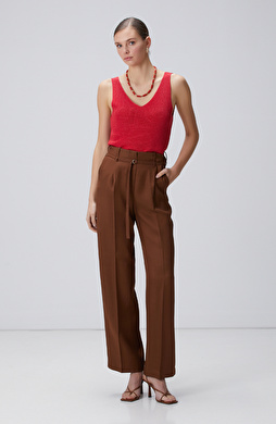 Tarçın Keten Karışımlı Pantolon