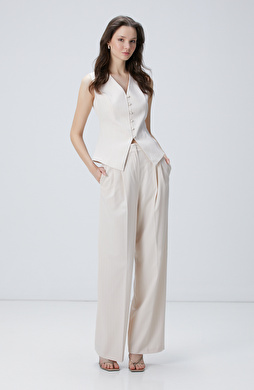 Bej Çizgili Pantolon Bej Çizgili Pantolon