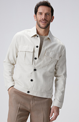 Naturel Nopeli Dış Gömlek