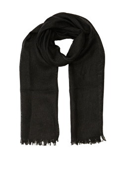 Siyah Erkek Keten Şal