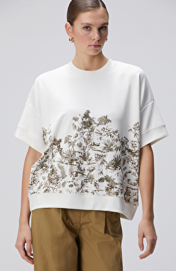 Kırık Beyaz Sweatshirt