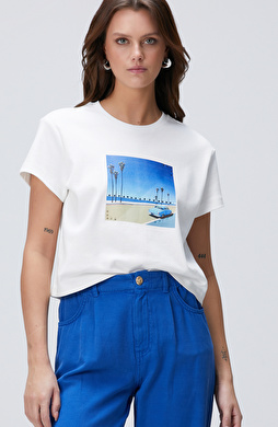 Kırık Beyaz T-shirt