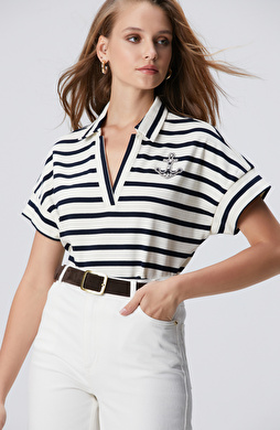 Lacivert Beyaz T-shirt Lacivert Beyaz T-shirt