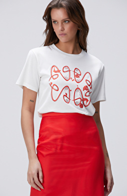 Kırık Beyaz T-shirt Kırık Beyaz T-shirt