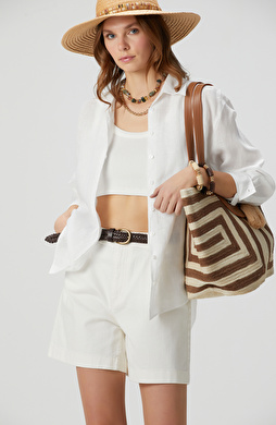 Beyaz Keten Gömlek Beyaz Keten Gömlek