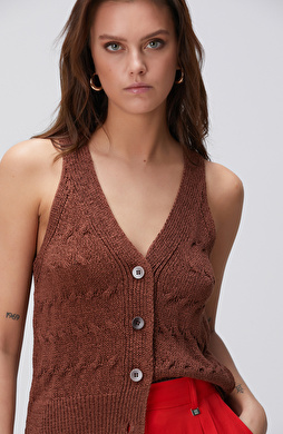 Tarçın Triko Yelek Tarçın Triko Yelek