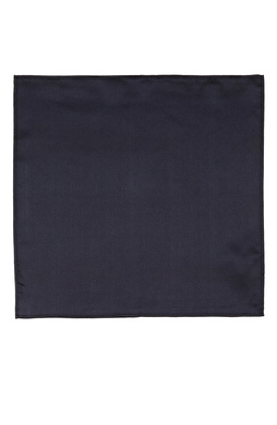 Lacivert İpek Poşet Mendil