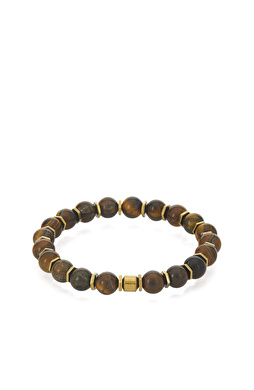 Kahverengi Kaplan Gözü Erkek Bileklik