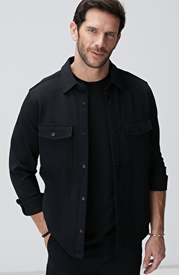 N-Tech Siyah Dış Gömlek