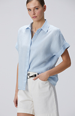 Mavi Keten Gömlek Mavi Keten Gömlek