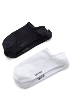 Lacivert Beyaz 2li Erkek Bambu Çorap Seti Lacivert Beyaz 2li Erkek Bambu Çorap Seti