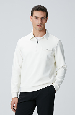 N-Tech Kırık Beyaz Sweatshirt