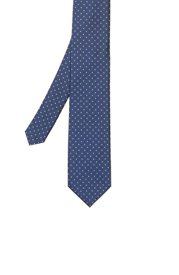 Lacivert Puantiyeli Kravat