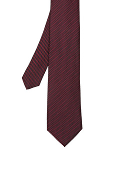Bordo Desenli İpek Kravat Bordo Desenli İpek Kravat