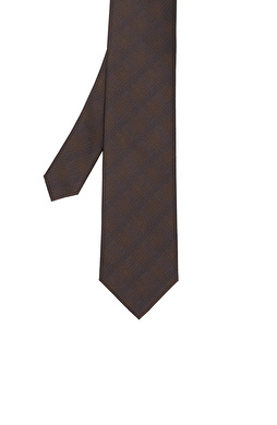 Kahverengi Desenli Kravat