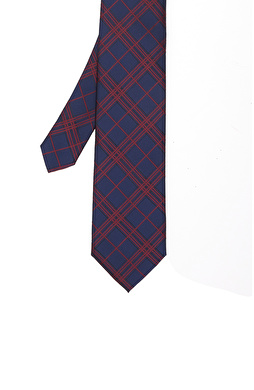 Lacivert Desenli Kravat