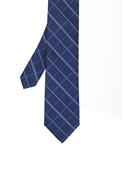 Lacivert Desenli Kravat