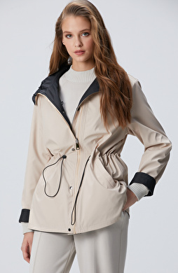 Siyah Çift Taraflı Mont