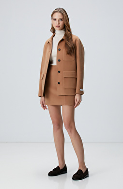 Limited Camel Yün Etek