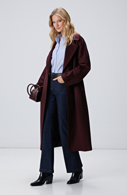 Limited Vişne Yün Manto Limited Vişne Yün Manto