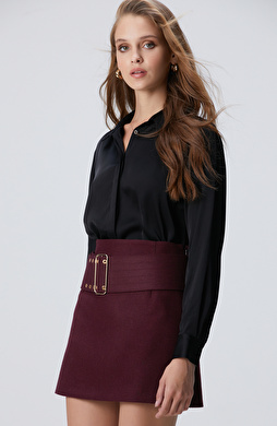 Siyah Saten Gömlek Siyah Saten Gömlek