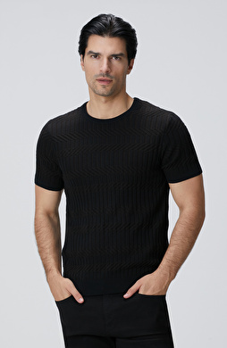 Kahverengi Yün Karışımlı Kazak