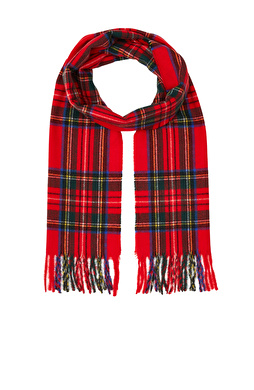 Kırmızı Desenli Atkı