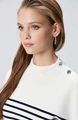 Silver Kadın Asimetrik Küpe