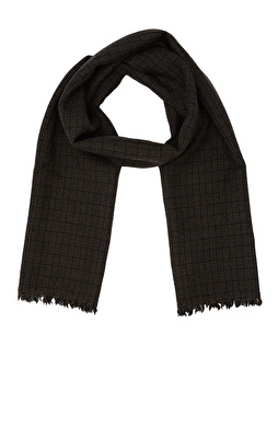 Siyah Desenli Yün Şal