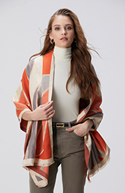 Renkli Kadın Şal