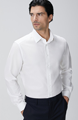 Beyaz Non-Iron Oxford Gömlek Beyaz Non-Iron Oxford Gömlek