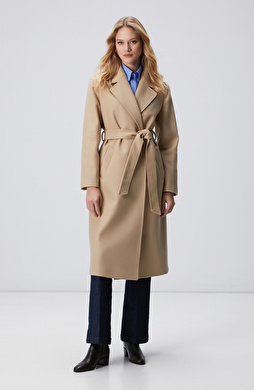 Taş Kaşmir ve Yün Karışımlı Palto Taş Kaşmir ve Yün Karışımlı Palto