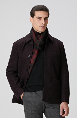 Bordo Yün Ceket Bordo Yün Ceket
