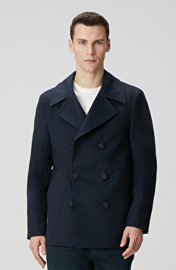 Lacivert Kruvaze Gemici Kaban