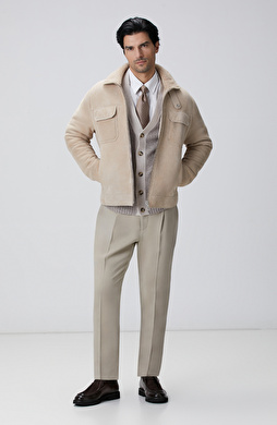 Bej Keten Karışımlı Takım Elbise Bej Keten Karışımlı Takım Elbise