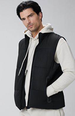 N-Tech Siyah Casual Yelek