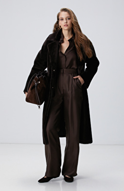 Limited Acı Kahve İpek Pantolon