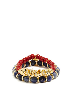 Renkli Doğal Taşlı Kadın Bileklik