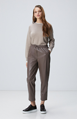 Vizon Vegan Deri Pantolon