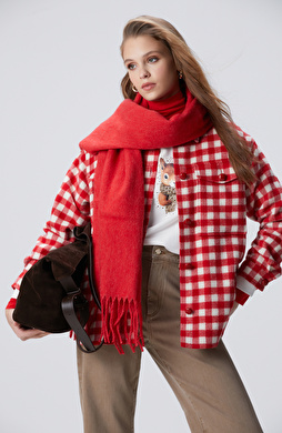 Kırmızı Kareli Dış Gömlek