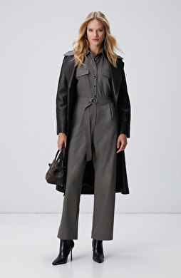 Vizon Cep Kapaklı Tulum Vizon Cep Kapaklı Tulum