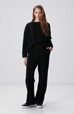 Siyah Baskılı Eşofman Siyah Baskılı Eşofman