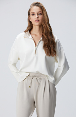 N-Tech Kırık Beyaz Sweatshirt N-Tech Kırık Beyaz Sweatshirt