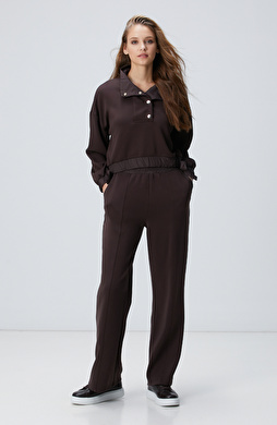 Kahverengi Modal Karışımlı Eşofman Kahverengi Modal Karışımlı Eşofman