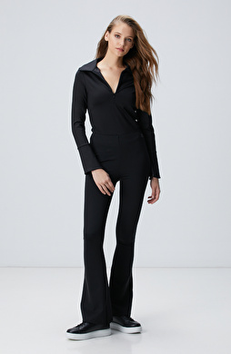 N-Tech Siyah Flare Kalıp Eşofman N-Tech Siyah Flare Kalıp Eşofman