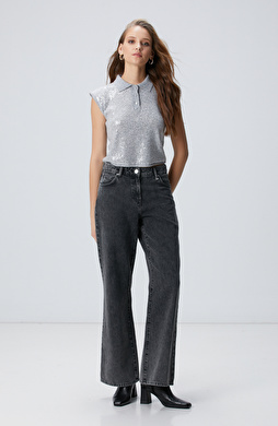 Antrasit Denim Pantolon