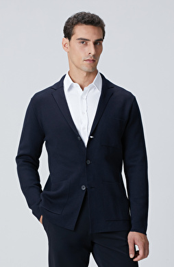 Lacivert Triko Ceket